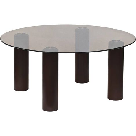 Tavolino rotondo ambra, diametro 80 cm, color ambra - Atmosphera créateur d'intérieur (1/3)