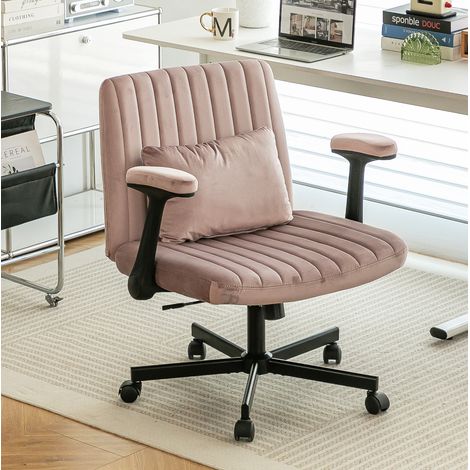 Sedia ufficio girevole con braccioli pieghevoli OKMYHOME (1/3)