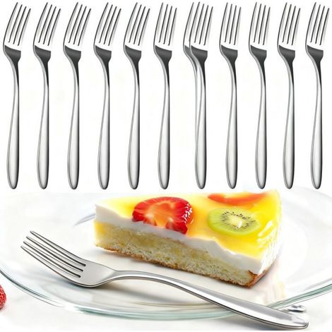 Fourchette De Table - Acier Inoxydable 401 (18/8) - 20,7 Cm - Argent - Lot De 12 (1/5)