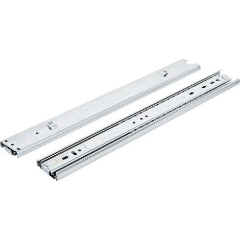 Rails de Tiroir pour Servante d Atelier - Lot de 2 - 405 x 57 x 34 mm - Acier Robuste - Montage Facile et Durable - D-Work
