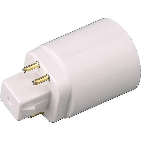 Adaptador para lámpara LED Gx24q a casquillo E27 de 4 pines (2 unidades) (1/4)
