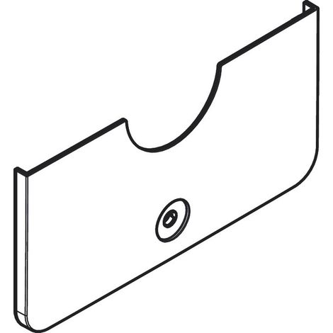 Hansgrohe Drucktaster softsquare für Shower Select Comfort, Thermostat T30 Q, unten, ECO, Mattschwarz, 94956670