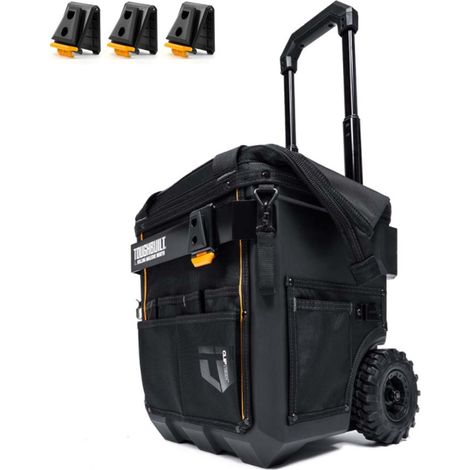 Toughbuilt Large Rolling Massive Mouth Bag 350mm Cliptech Bar + Extra Hub Clips (1/4)