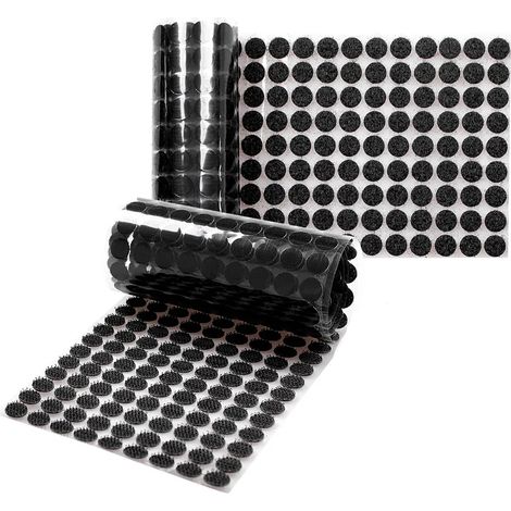 Pastilles auto-adhésives Velcro, 1008 pièces, 504 paires de points crochets et boucles, adhésif fort, robustes, à coller sur papier, autocollants de fixation réutilisables (1/4)
