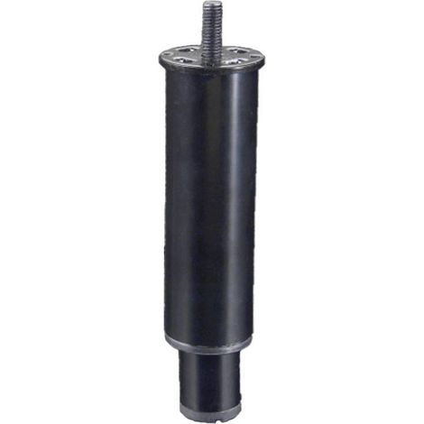 Q&Q pata metal stormy ø35 h70-120 m8 negro , La pata metálica Stormy es ideal para sofás y muebles, fabricada en metal resistente, con un acabado en negro y
