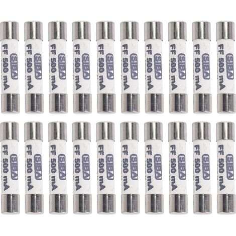 10X 1000V 500MA 6.3 x 32mm Blanc Fusible en Ceramique pour la Protection Multimetre Contre Les Surcharges (1/5)