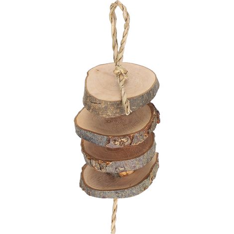 Jouets à mâcher pour Hamster, lapin, Chinchillas, bâtons en bois de pommier, jouet de meulage des dents pour petits animaux, corde de paille d'eau, Type court (1/5)