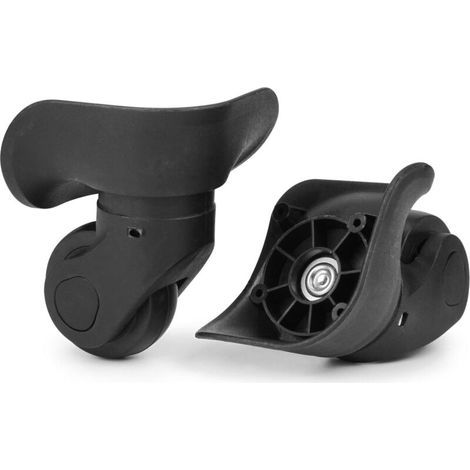 Roues de remplacement pour valises – 2pcs silencieuses en PVC – Multidirectionnelles – Installation facile – Compatibles avec bagages et chariots (1/5)