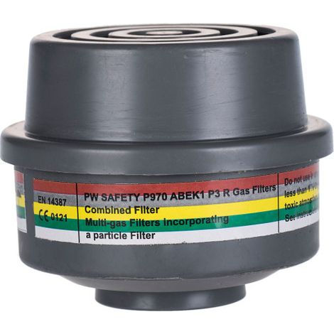 Filtro de combinación ABEK1P3 - Pack de 4 unidades / Gris