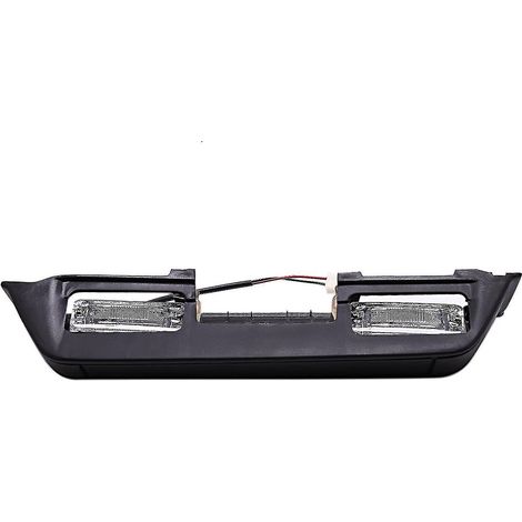 Crea – Lumière de plaque d'immatriculation arrière Mitsubishi Pajero – Plastique noir – Installation simple – Éclairage LED haute fiabilité