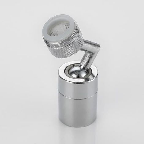 Adaptateur universel rotatif à 720 degrés pour robinet de cuisine - Type BLANC (1/4)