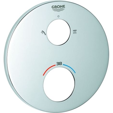 GROHE Roseta 49074 redonda para juegos de montaje final THM cromada, 49074000