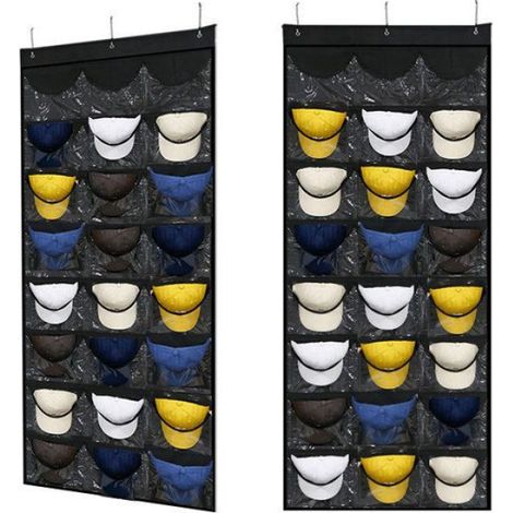 Organisateur de porte à 24 poches, noir (1/2)