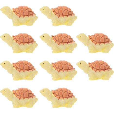 de 10 tortues artificielles en résine pour décoration d (1/5)