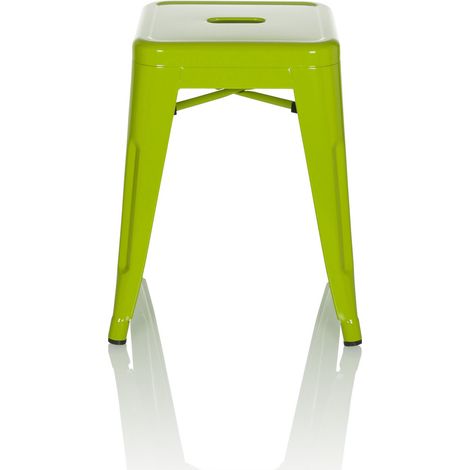[GEBRAUCHT] B-Ware Hjh Office Hocker Sitzgelegenheit Vantaggio Metallic Grün Stapelbar Gastronomie