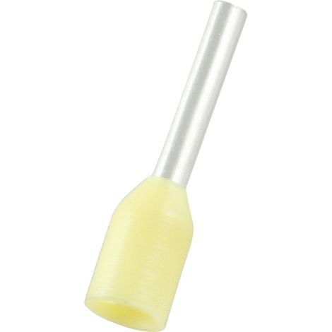 Embout de câblage RS PRO, 0.25mm², Jaune, longueur 6mm