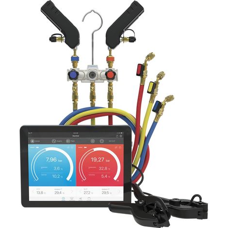 Sauermann – Distributeur combiné Si-RM13 avec sondes sans fil intelligentes – Bypass 2 canaux – Mesure haute/basse pression – Connexion longue portée