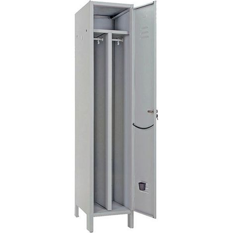 Armadio Sporco Pulito Montato Prometal Verniciato Grigio Posti 1 - H.Mm 1795- Mm 360X500 - 1 Pz