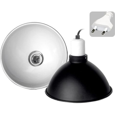 Support Lampe Reptile - 1 Unité - Aluminium - Dissipation Chaleur - Terrarium Amphibien - 21,59cm (1/5)