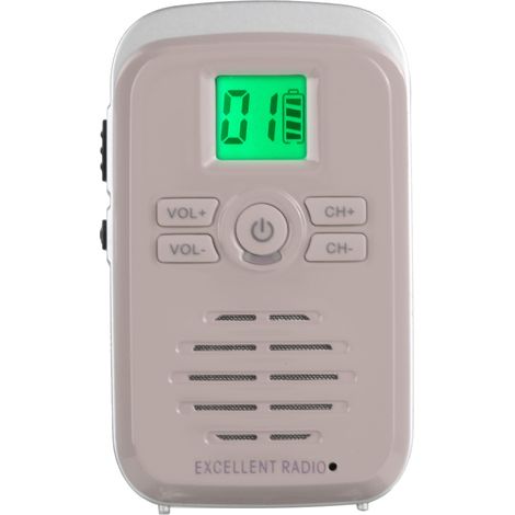 Talkie-walkie sans fil Q3 FM ABS Mini 110-240 V 400-470 MHz étanche, ultra-fin, radio bidirectionnelle, prise américaine dorée (1/5)