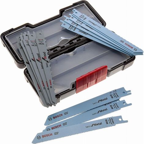 Set di lame per sega a gattuccio BOSCH - legno e metallo - 15 pezzi - 2607010901