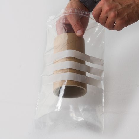 Lot de 500 Sachets plastiques à fermeture ZIP 200x300mm + 3 bandes blanches
