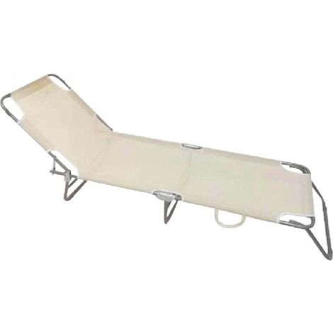Trade Shop - Copy Of Lettino In Textilene Con Parasole Blu Per Mare Giardino Schienale Regolabile 281012 - (1/5)