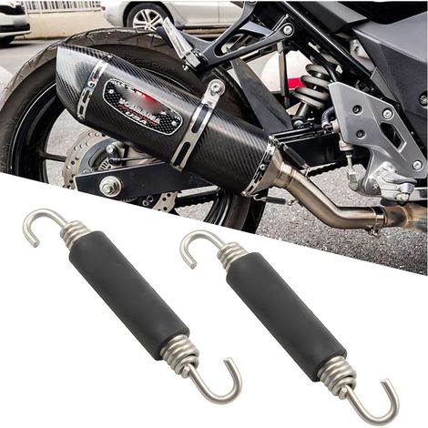2 Pièces Ressorts De Pot D'échappement Moto, Ressorts D'échappement Scooter En Acier Inoxydable, Silencieux En Acier Inoxydable Pot D'échappement Ressort Crochets, Pour Moto, Scooter, ATV (1/5)