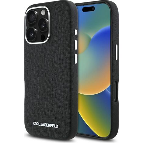 Karl Lagerfeld MagSafe iPhone 16 Pro Hülle Schwarz (1/5)