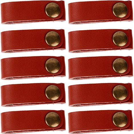 Attaches de câble pour casque audio, harnais de câble en cuir, attaches de câble, lot de 10 (1/5)