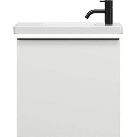 burgbad Eqio lavabo en céramique avec meuble sous-lavabo et (1/2)