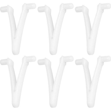 Pince Papillon de Piscine,6 pièces Pince de Fixation de Piscine en V, écumoire de Piscine V Clip de Remplacement pour Brosse de Spa de Piscine, écumeur de Feuilles, tête d'aspiration (1/4)