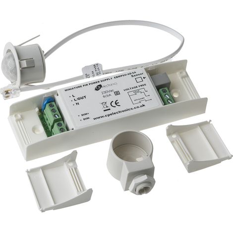 Détecteur IRP miniature Détecteur de présence 1.1W, PIR, montage Plafond, 230 V c.a. 30mm, diamètre 28mm ( Prix pour 1 ) (1/3)