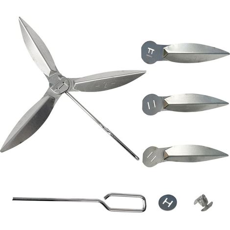 2er-Set – Ein-Knopf-Reinigungssystem – Artikelnummer 7444 – Kompatibel mit Weber Kugelgrills (57 cm) – Belüftungs- und Ascheentfernersteuerung – Silber – 57 cm (1/5)