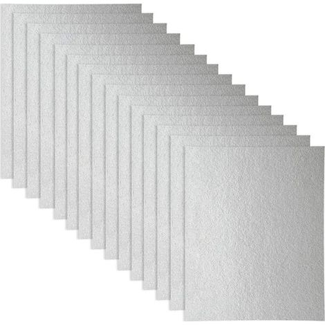 Guide d'ondes 15 pcs Coque, Universal plaque Mica pour four à micro-ondes, découpées, 150 120 mm (1/5)