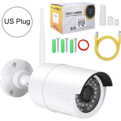 Caméra de surveillance extérieure sans fil 720P WIFI étanche IP avec 36 lumières IR US (1/5)