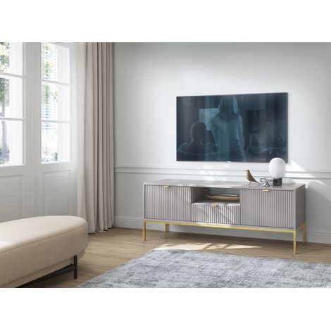 AX LIVING Lowboard TV Eternas 154 cm modernes Design, Grau