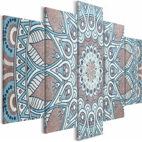 Tableau cercle oriental large - 200 x 100 cm (1/4)
