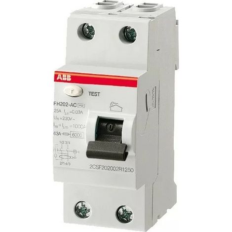 Abb 443051 Differential Switch FH202 2P 40A 30mA Type AC