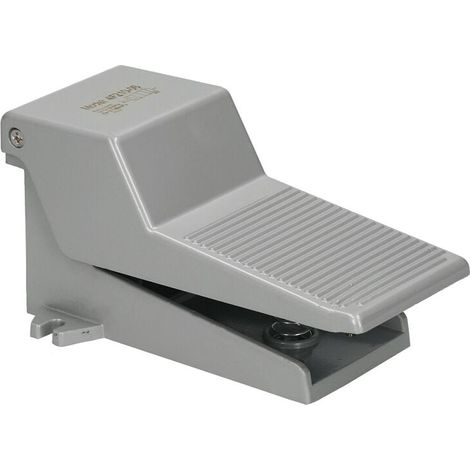 Válvula de pedal neumática de 1/4", 5 vías, 2 posiciones, control de flujo de aire, válvula de presión de pedal, accionamiento directo (gris, 5 vías, 2 posiciones) (1/5)
