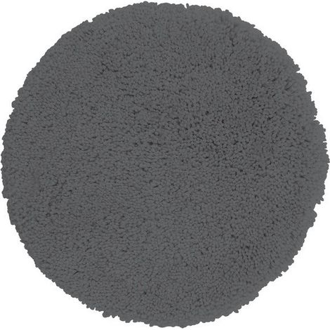 Alfombra de baño redonda de microfibra HIGHLAND ø60cm Gris Granito Spirella