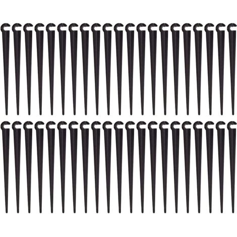 200 supports de tuyaux goutte-à-goutte de 4/7 mm, plastique durable pour le jardinage (1/5)