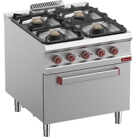 Fourneau 4 feux gaz - four électrique GN 2/1 - Diamond