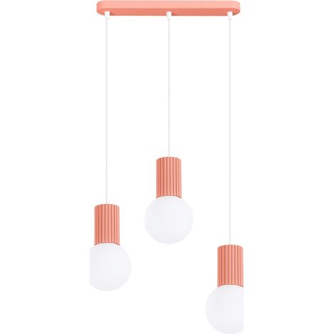Sollux Halo Suspension Bar couleur pêche, 3 x G9