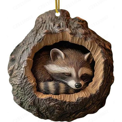 Ornements de Noël 5 morceaux de pandas, oiseaux, oiseaux, hamsters et ours (1/5)