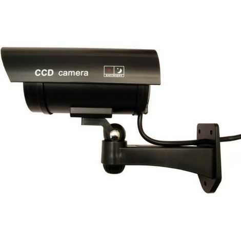 Caméra factice - IR1100 - Noir - Imitation LED rougeoyante - Aspect réaliste