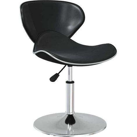 Maison Exclusive - Esszimmerstühle 4 Stk. Schwarz Kunstleder (1/5)
