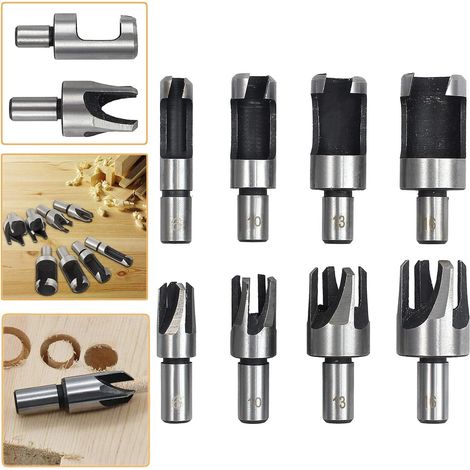 Juego de 8 brocas para madera para tapones y tacos de corcho - de 6 a 16 mm (1/4 a 5/8") (1/5)