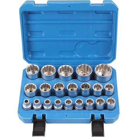 Llaves y dados geko 12-point socket set 1/2 pulgada 21 piezas (1/3)