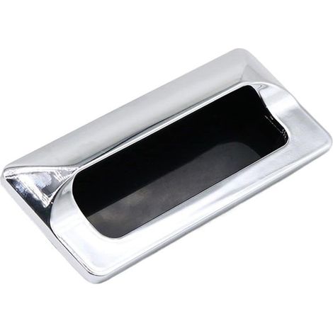 Kantengriffe for Schränke und Schubladen, Schrankgriffe, integrierter Griff for Verteilerkästen, unsichtbarer, verdeckter Griff, Griff for elektrische Schiebetüren(Silver) (1/5)